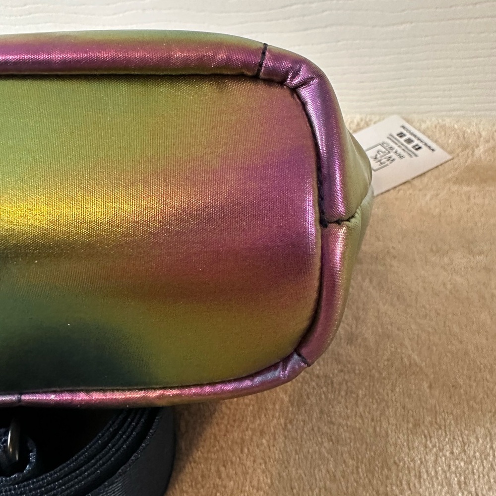 Iridescent Quilted Crossbody Bag in Rainbow - Picture 5 of 10